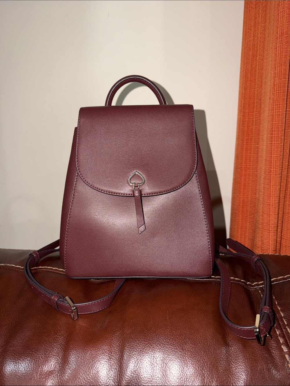 ‼️Kate Spade Adel Medium Flap Leather Backpack - Picture 5 of 12